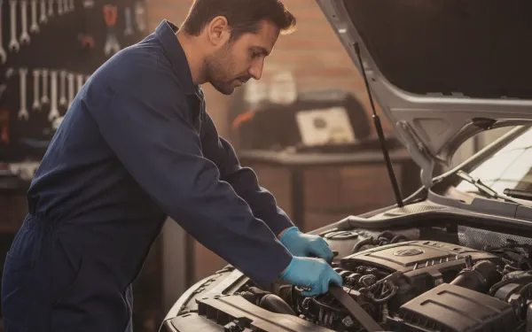 Imagen ilustrativa de mantenimiento del motor en Taller Mecánico Granada